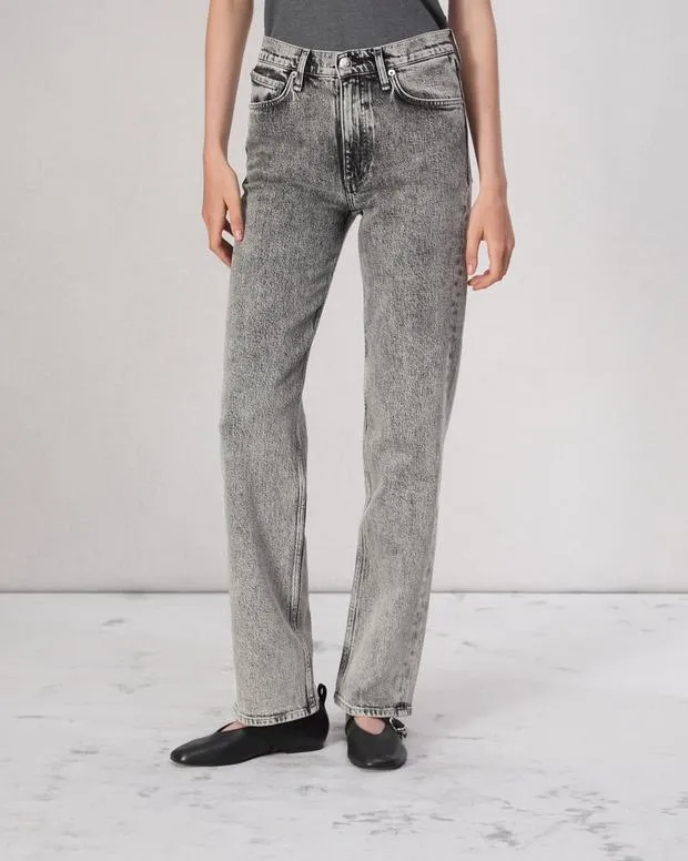 Jeans Women Rag and Bone Harlow Straight Jean Vintage Stretch Denim Hudson