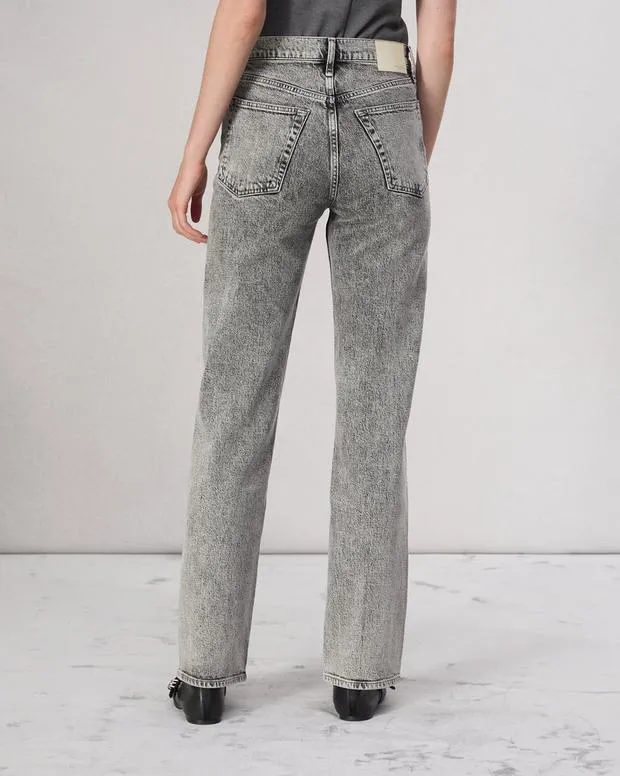 Jeans Women Rag and Bone Harlow Straight Jean Vintage Stretch Denim Hudson