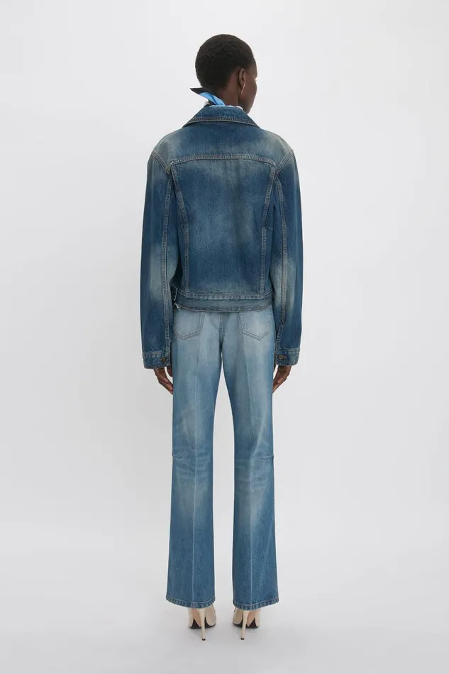 Jeans Women Victoria Beckham Relaxed Flared Jean In Broken Vintage Wash