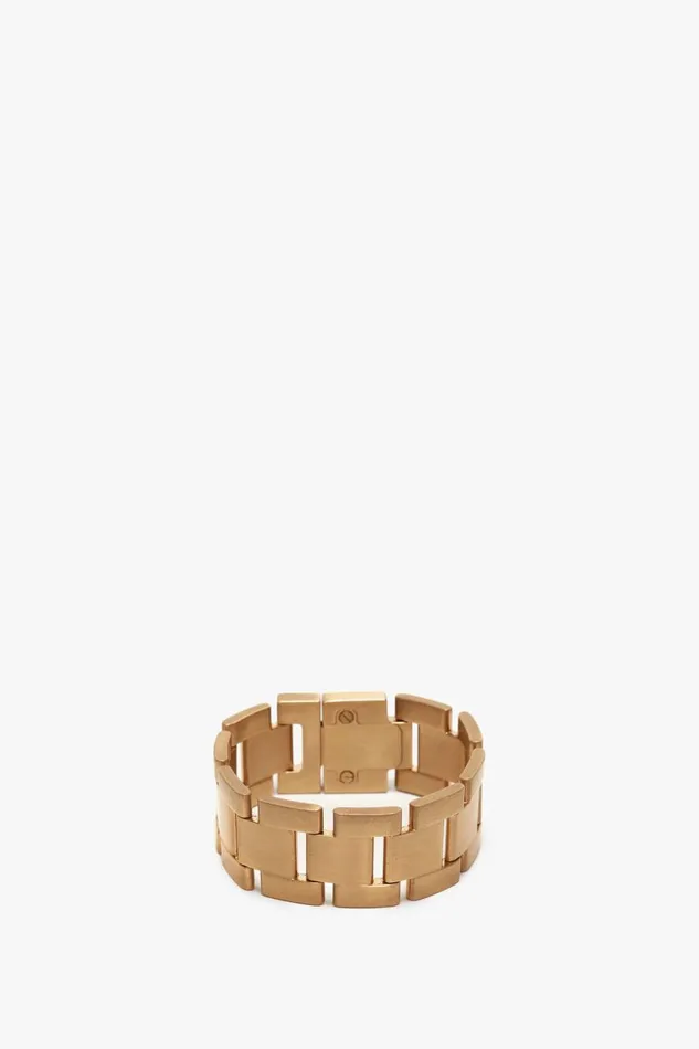 Jewellery Women Victoria Beckham Exclusive Jumbo Chain Bracelet In Brushed Gold