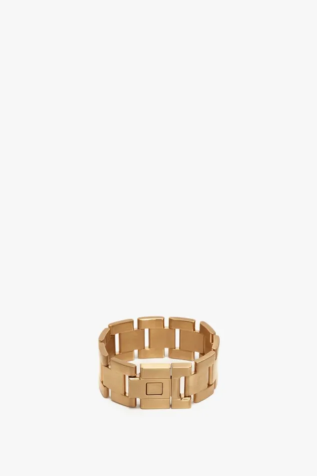 Jewellery Women Victoria Beckham Exclusive Jumbo Chain Bracelet In Brushed Gold