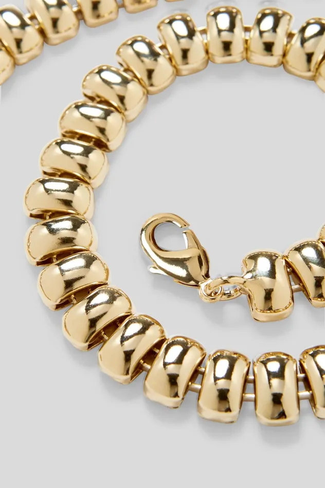 Jewelry Women Scanlan Theodore BEETLE CHAIN CHOKER Lightgold
