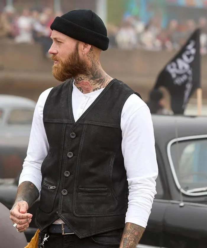 Joe Browns Coats and Jackets Men Black Leather Waistcoat Black Joe Browns Coats and Jackets Men Black Leather Waistcoat Black