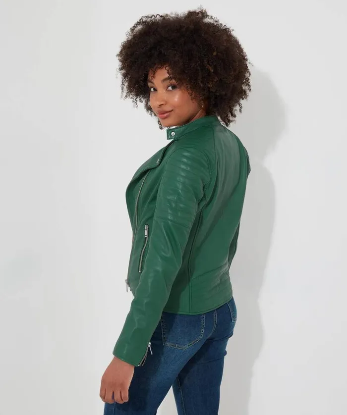 Joe Browns Coats and Jackets Women All In The Details Leather Jacket Green Joe Browns Coats and Jackets Women All In The Details Leather Jacket Green