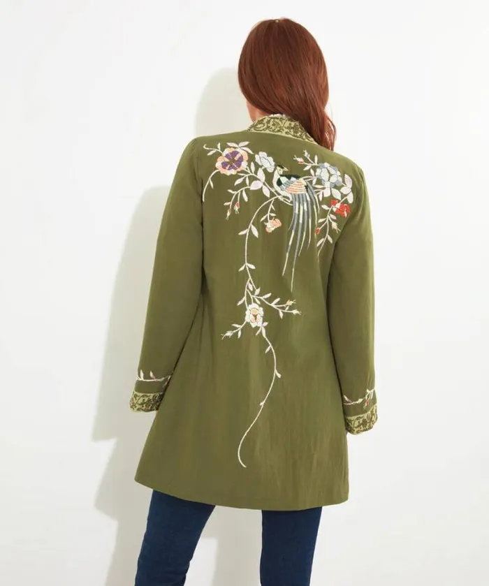 Joe Browns Coats and Jackets Women Summer Daze Boutique Kimono Khaki Joe Browns Coats and Jackets Women Summer Daze Boutique Kimono Khaki