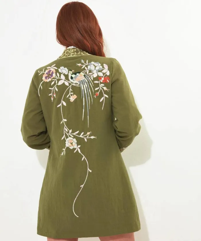 Joe Browns Coats and Jackets Women Summer Daze Boutique Kimono Khaki Joe Browns Coats and Jackets Women Summer Daze Boutique Kimono Khaki