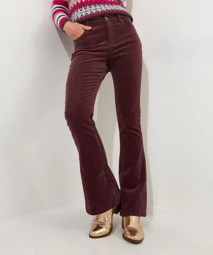 Joe Browns Jeans and Trousers Women Cosy Cabin Cord Trousers Purple