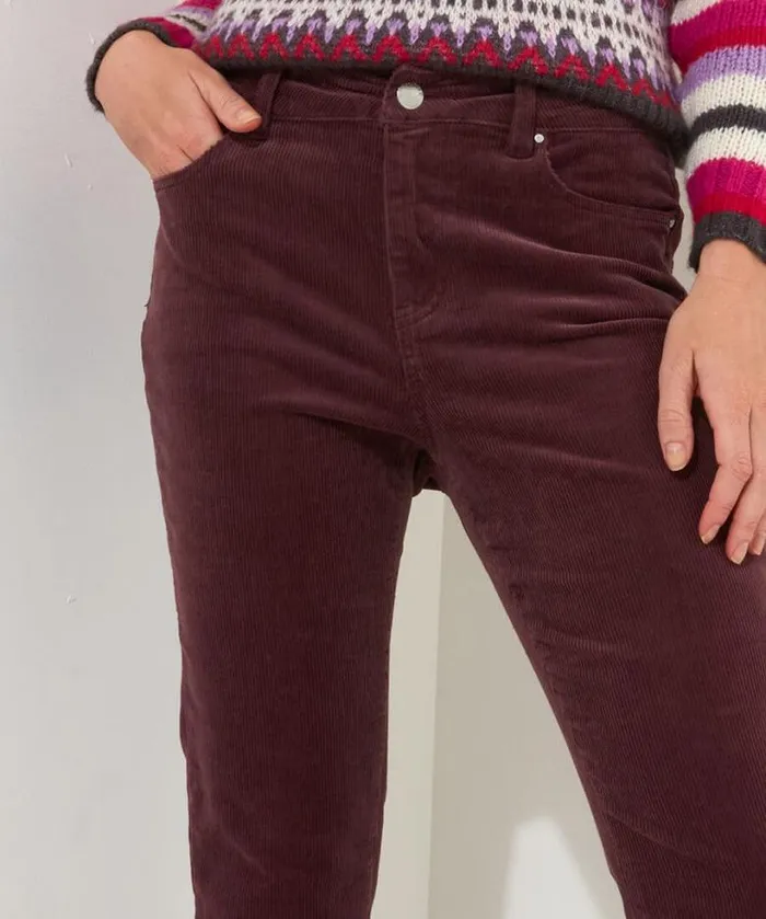 Joe Browns Jeans and Trousers Women Cosy Cabin Cord Trousers Purple Joe Browns Jeans and Trousers Women Cosy Cabin Cord Trousers Purple