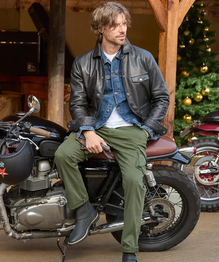 Joe Browns Leather Jackets Men Style It Out Leather Jacket Black Joe Browns Leather Jackets Men Style It Out Leather Jacket Black