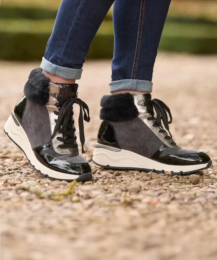 Joe Browns Pumps and Trainers Women Cosy Vibes Casual Boot Grey Joe Browns Pumps and Trainers Women Cosy Vibes Casual Boot Grey