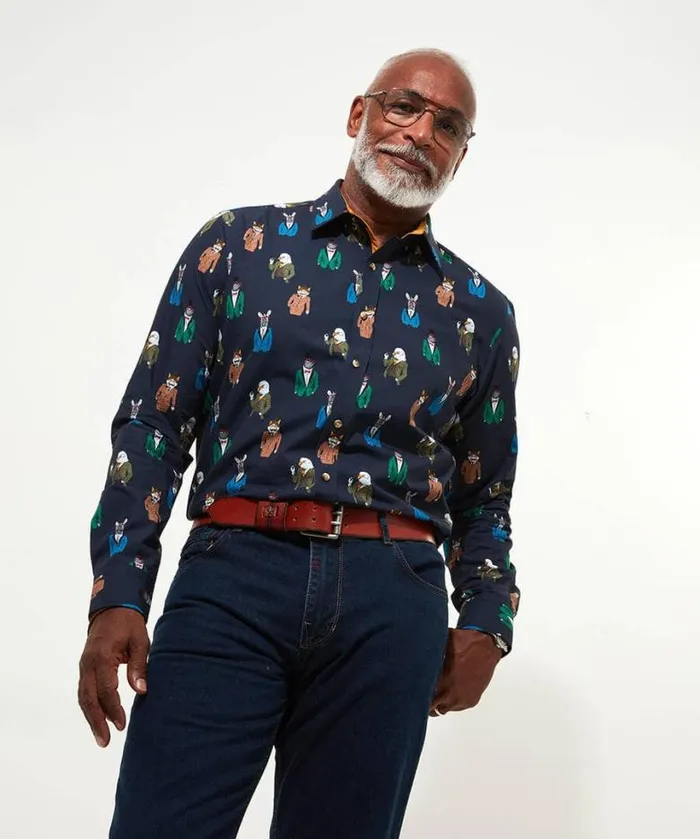 Joe Browns Shirts Men Suited Up Shirt Navy