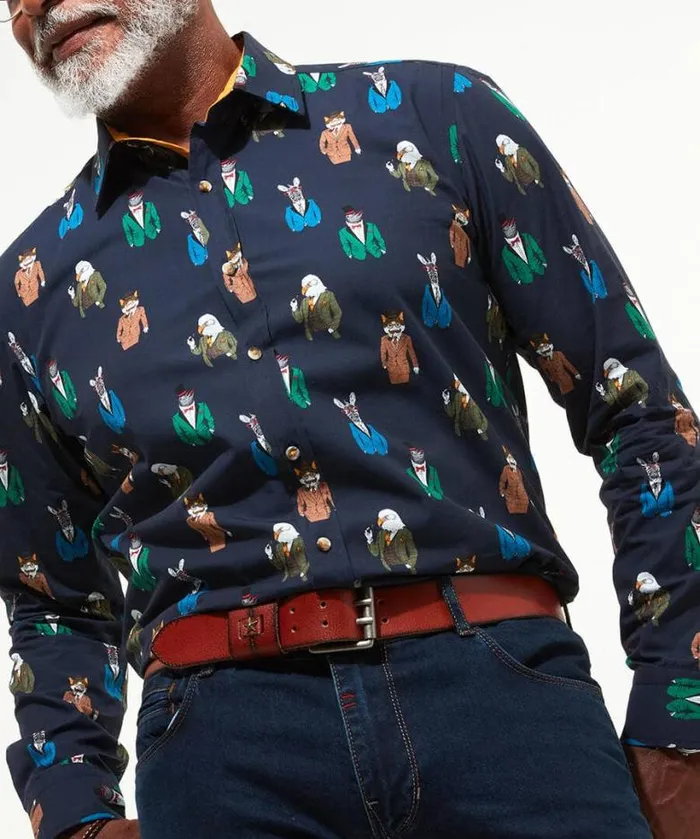 Joe Browns Shirts Men Suited Up Shirt Navy Joe Browns Shirts Men Suited Up Shirt Navy