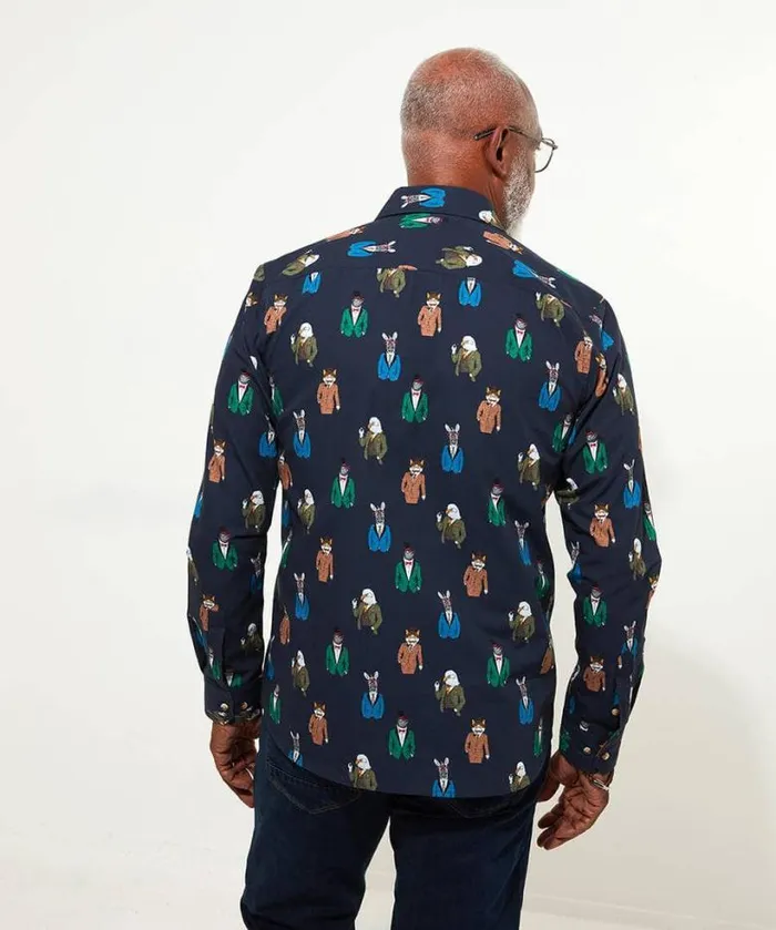 Joe Browns Shirts Men Suited Up Shirt Navy Joe Browns Shirts Men Suited Up Shirt Navy