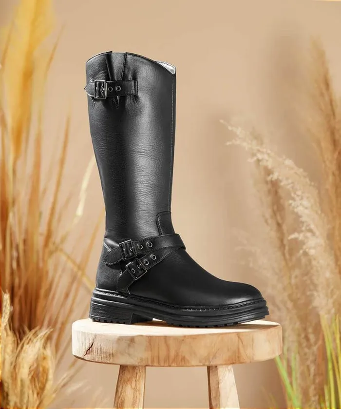 Joe Browns Shoes Sandals and Boots Women Harper Tall Leather Boots Black