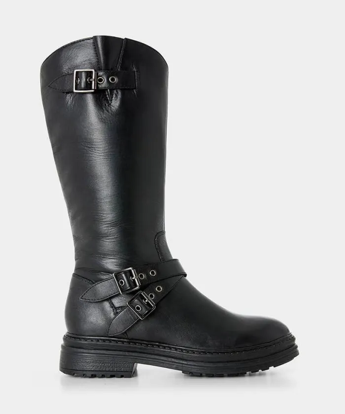 Joe Browns Shoes Sandals and Boots Women Harper Tall Leather Boots Black