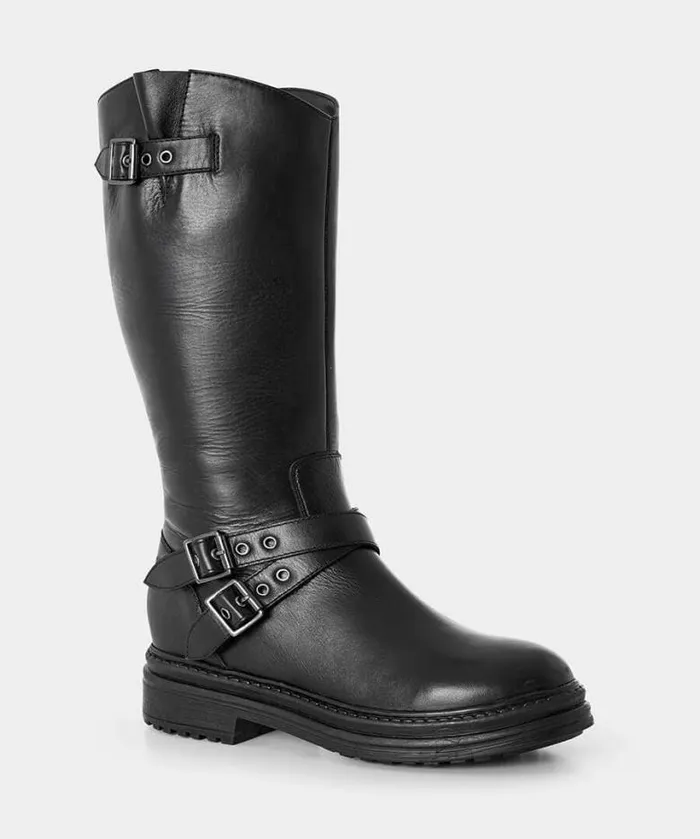 Joe Browns Shoes Sandals and Boots Women Harper Tall Leather Boots Black