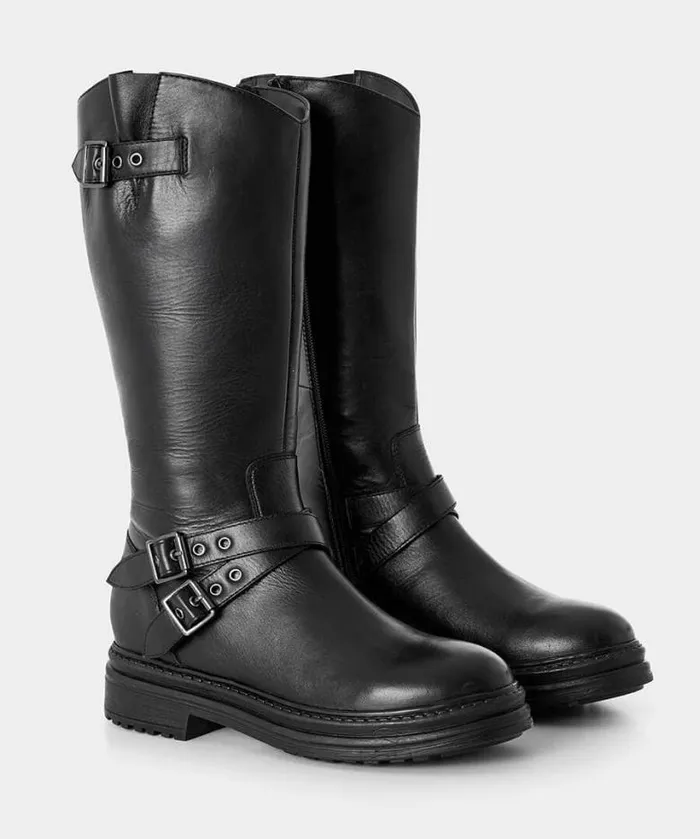 Joe Browns Shoes Sandals and Boots Women Harper Tall Leather Boots Black