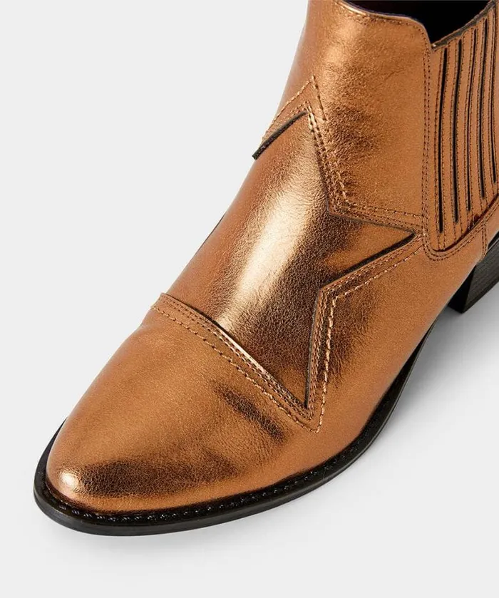 Joe Browns Shoes Sandals and Boots Women Star Gazer Western Boots Bronze Joe Browns Shoes Sandals and Boots Women Star Gazer Western Boots Bronze