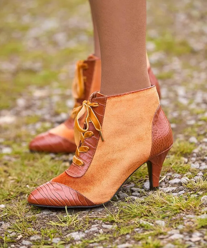 Joe Browns Shoes Sandals and Boots Women Sweet Song Velvet Bootees Caramel Joe Browns Shoes Sandals and Boots Women Sweet Song Velvet Bootees Caramel