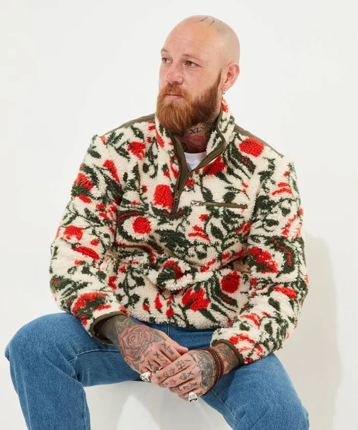 Joe Browns TShirts and Tops Men Fabulous Floral Fleece Cream Joe Browns TShirts and Tops Men Fabulous Floral Fleece Cream