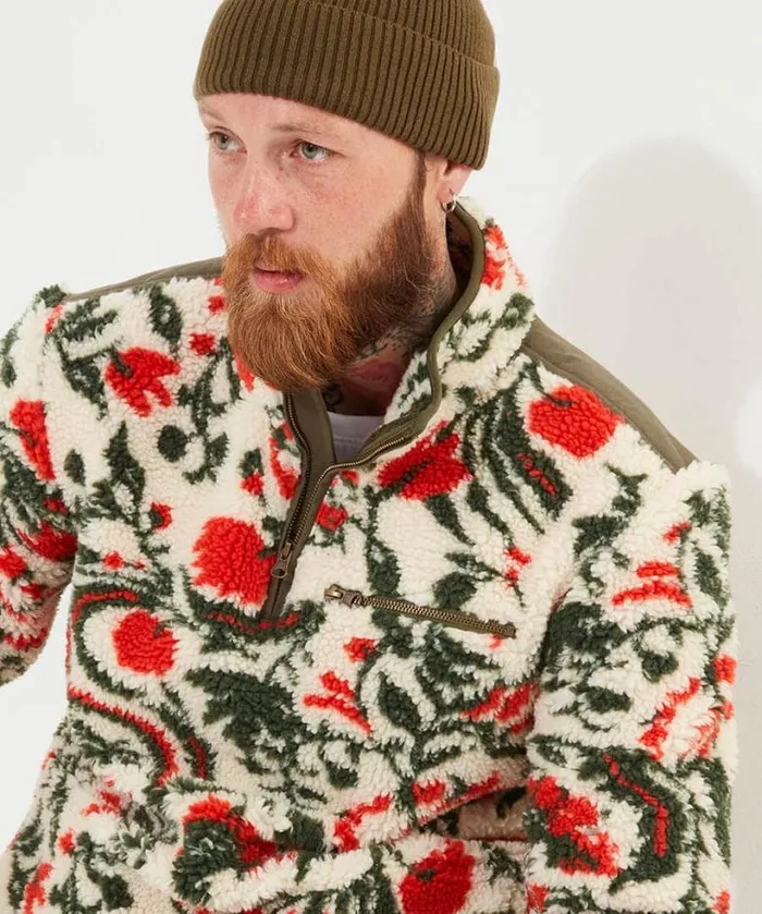 Joe Browns TShirts and Tops Men Fabulous Floral Fleece Cream Joe Browns TShirts and Tops Men Fabulous Floral Fleece Cream