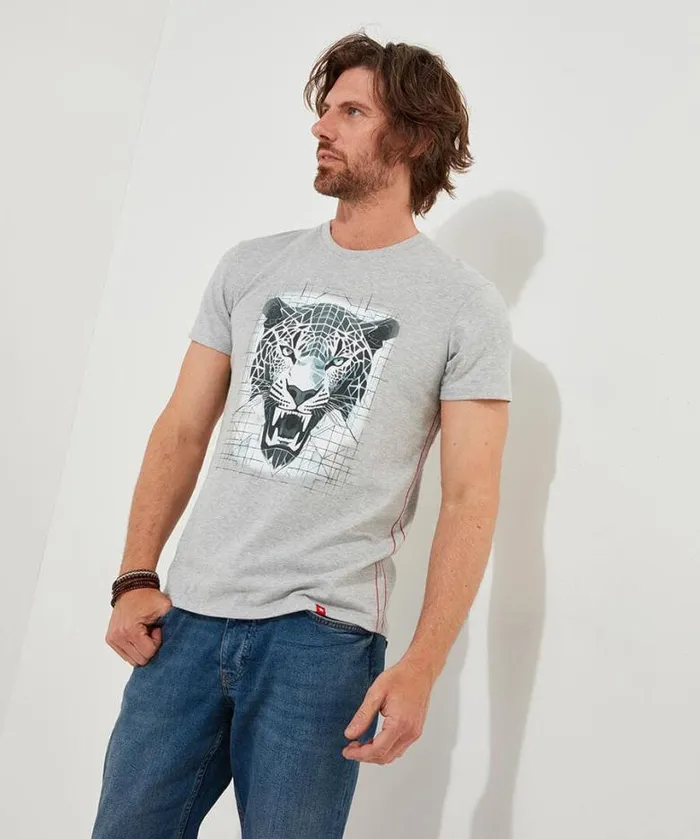 Joe Browns TShirts and Tops Men Ice Cool Tee Grey