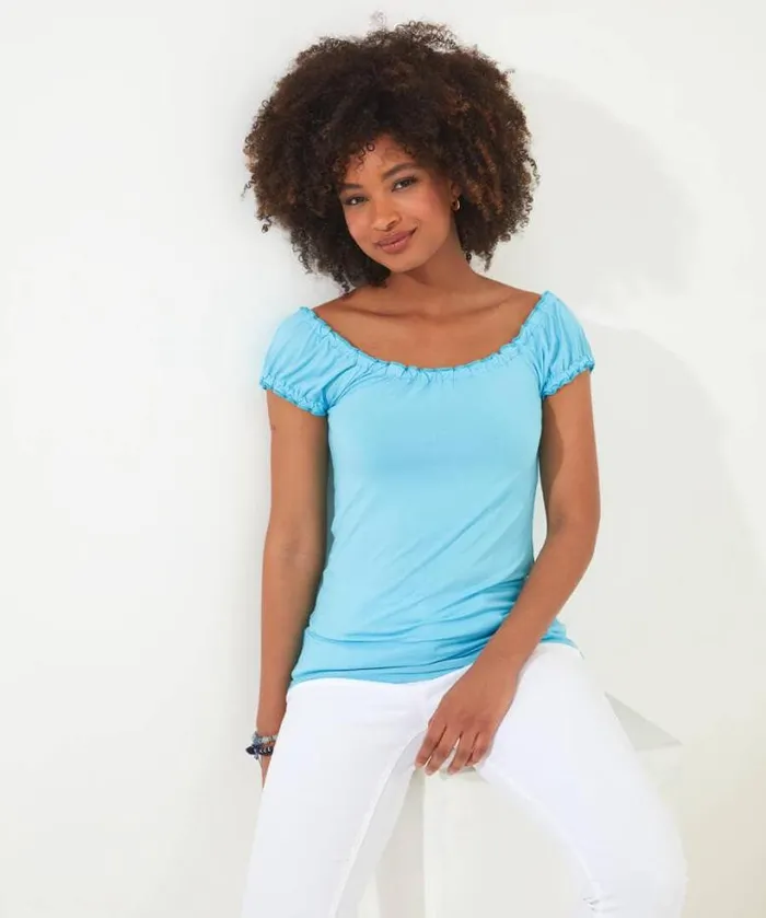 Joe Browns Tops Tunics and Blouses Women Summertime Boho Top Aqua