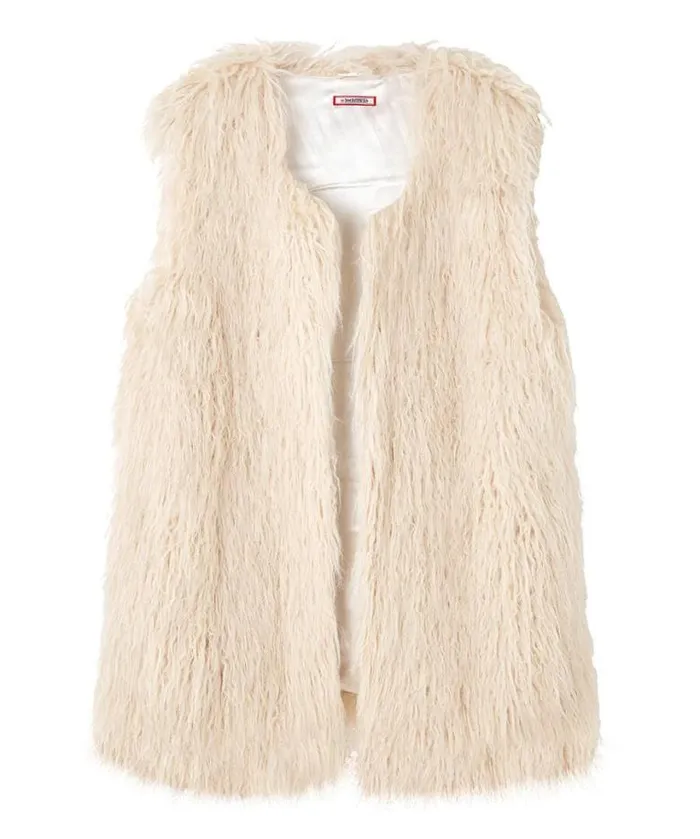 Joe Browns Waistcoats Women Dreaming Of Boho Shaggy Waistcoat Cream