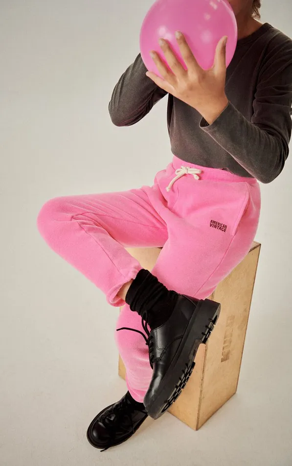 Joggers Izubird Fluo Pink Kids American Vintage Joggers