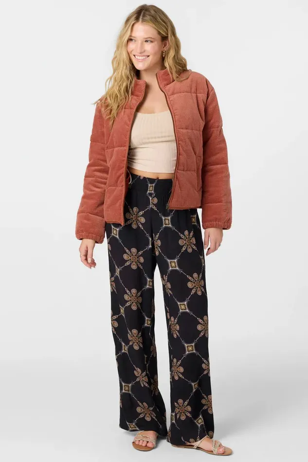 JONIE GRID TILE BEACH PANTS Black Women O039NEILL Clothing
