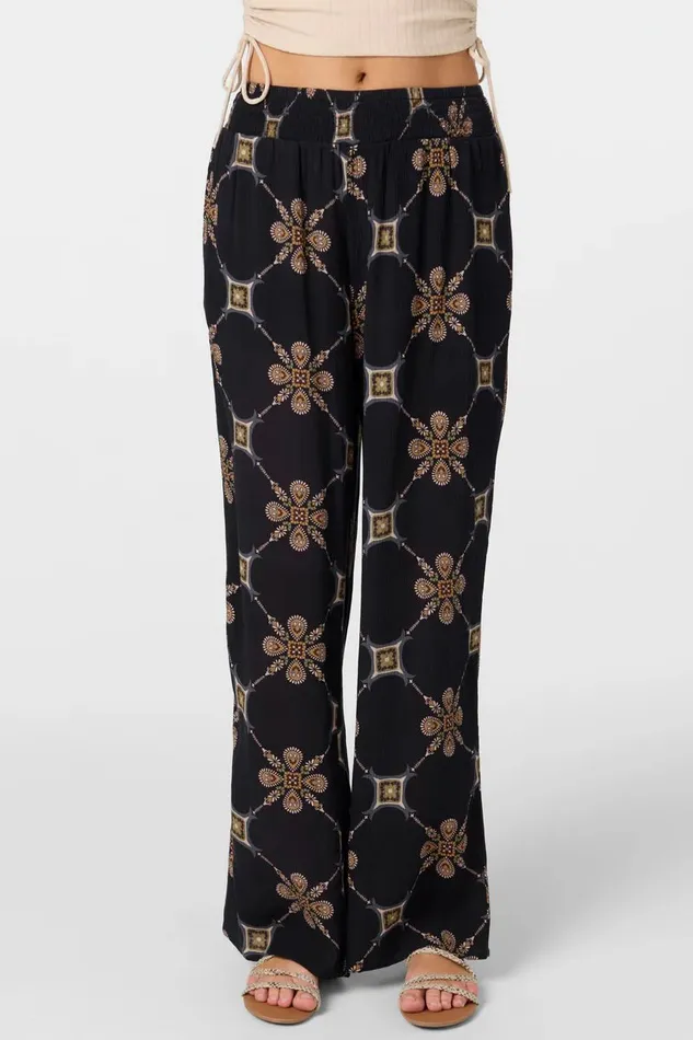 JONIE GRID TILE BEACH PANTS Black Women O039NEILL Clothing