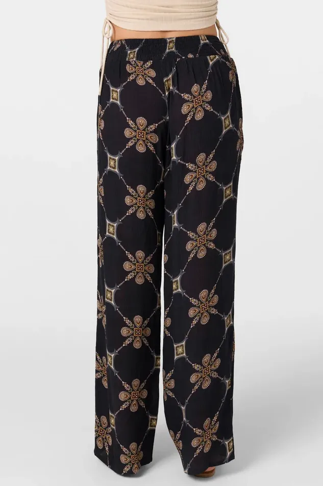 JONIE GRID TILE BEACH PANTS Black Women O039NEILL Clothing