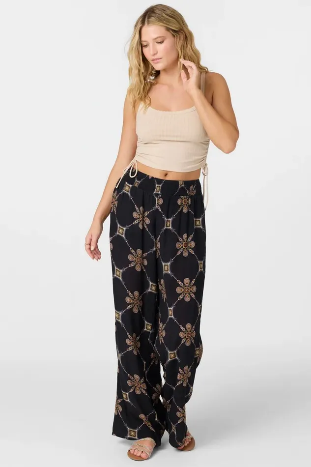 JONIE GRID TILE BEACH PANTS Black Women O039NEILL Clothing