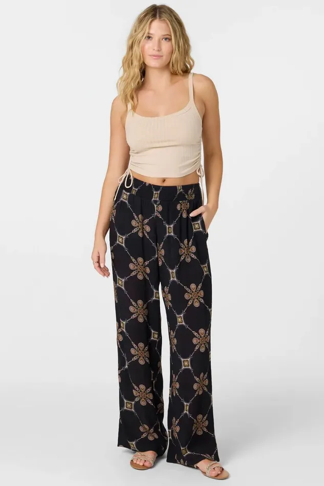 JONIE GRID TILE BEACH PANTS Black Women O039NEILL Clothing