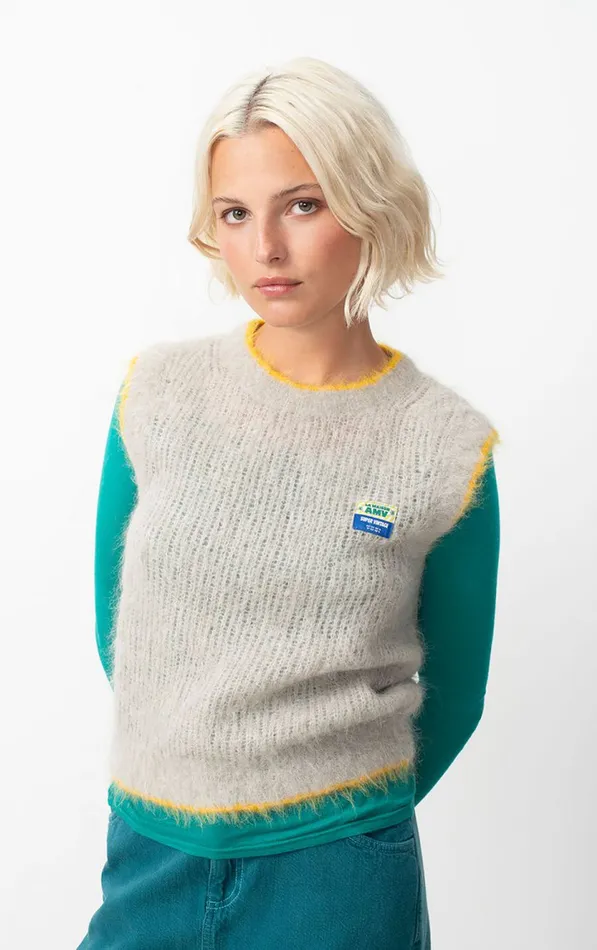 Jumper Bymi Misty Melange Women American Vintage Jumpers and Cardigans