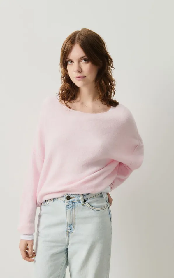 Jumper Damsville Melange Sugared Almond Women American Vintage Jumpers and Cardigans Jumper Damsville Melange Sugared Almond Women American Vintage Jumpers and Cardigans