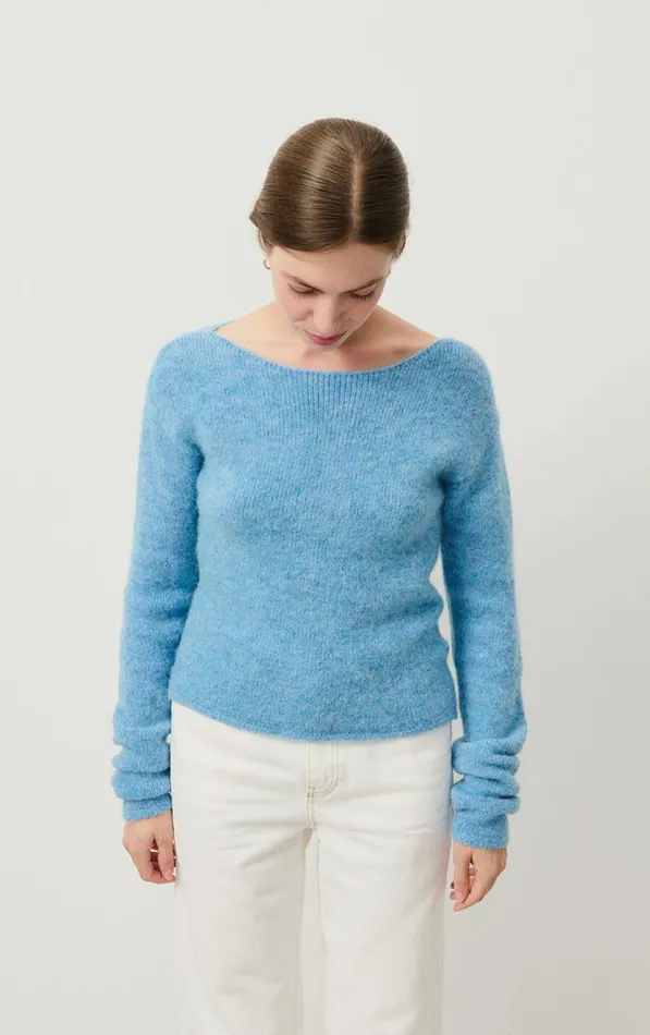 Jumper East Melange Sky Women American Vintage Jumpers and Cardigans