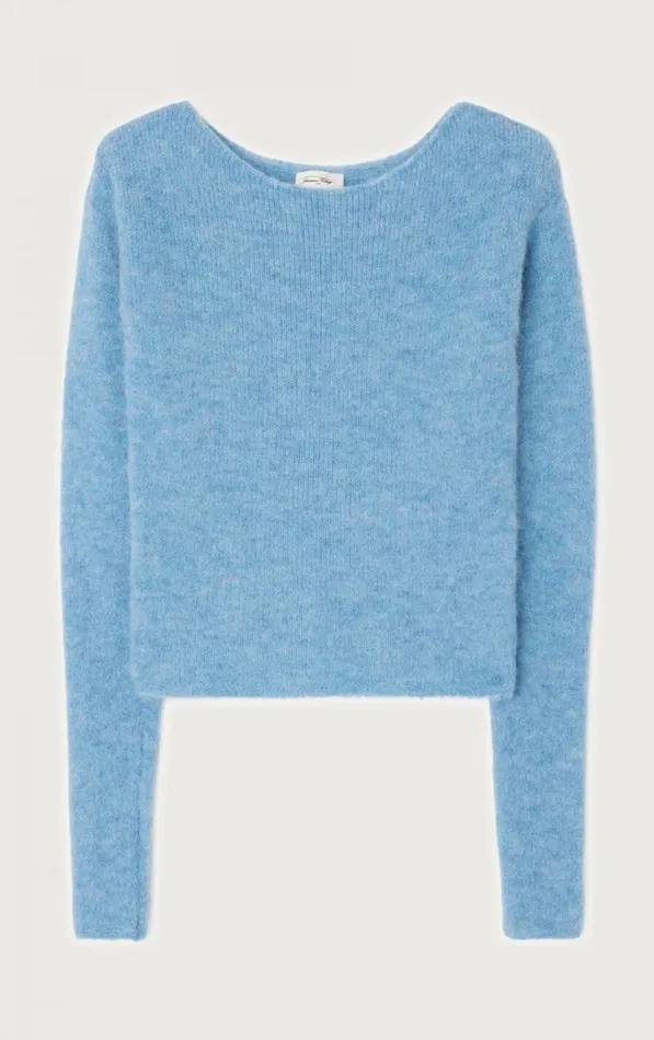 Jumper East Melange Sky Women American Vintage Jumpers and Cardigans Jumper East Melange Sky Women American Vintage Jumpers and Cardigans