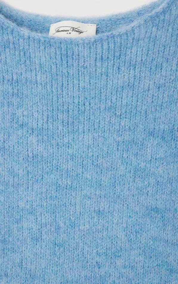 Jumper East Melange Sky Women American Vintage Jumpers and Cardigans Jumper East Melange Sky Women American Vintage Jumpers and Cardigans