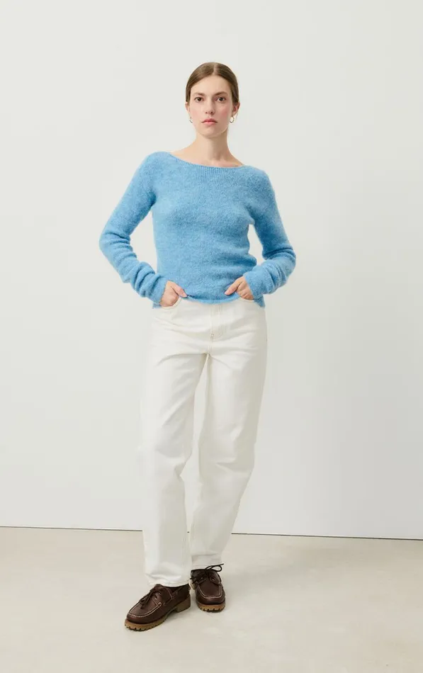 Jumper East Melange Sky Women American Vintage Jumpers and Cardigans Jumper East Melange Sky Women American Vintage Jumpers and Cardigans