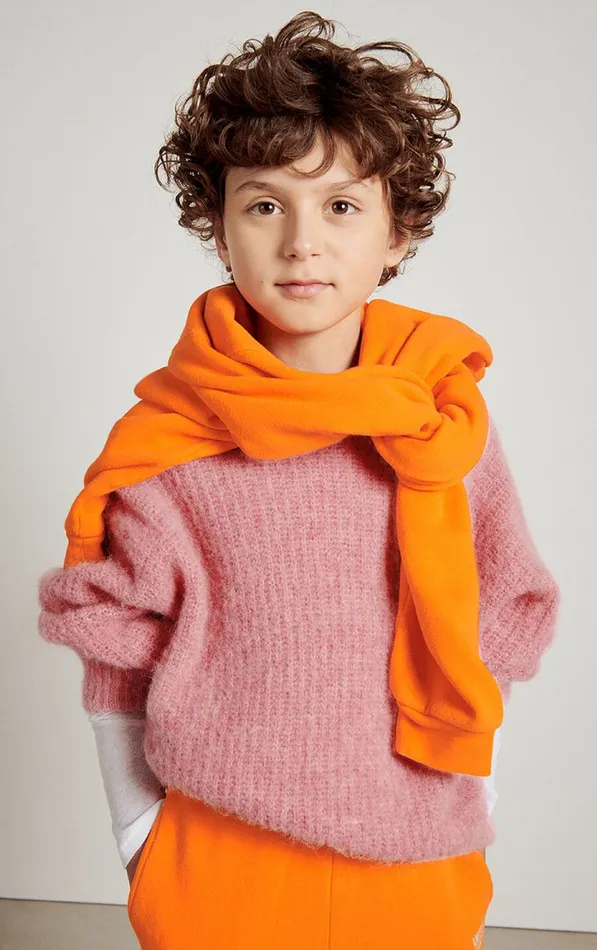 Jumper East Orchid Melange Kids American Vintage Jumpers and Cardigans