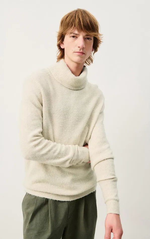Jumper Falyday Melange Biscuit Men American Vintage Jumpers and Cardigans
