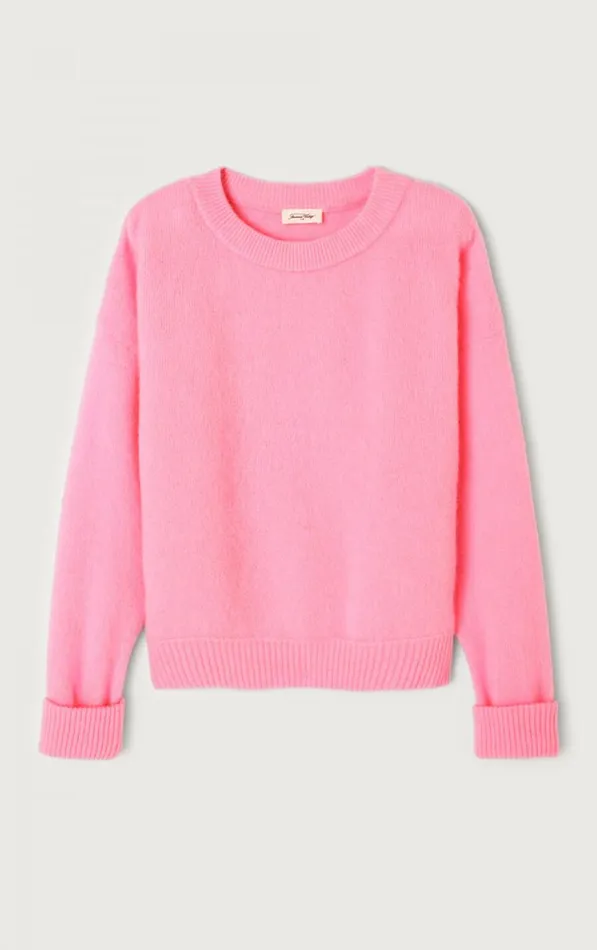 Jumper Vitow Melange Rose Women American Vintage Jumpers and Cardigans