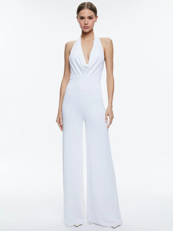 Jumpsuits Rompers Women Alice Olivia Colby Cowl Neck Open Back Jumpsuit Off White Jumpsuits Rompers Women Alice Olivia Colby Cowl Neck Open Back Jumpsuit Off White