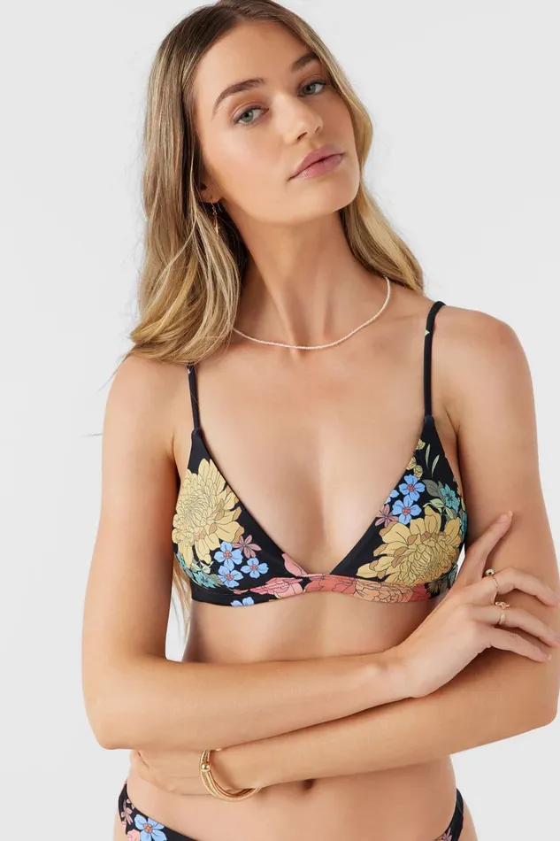KALI FLORAL SEASIDE TRIANGLE TOP Black Women O039NEILL Sale