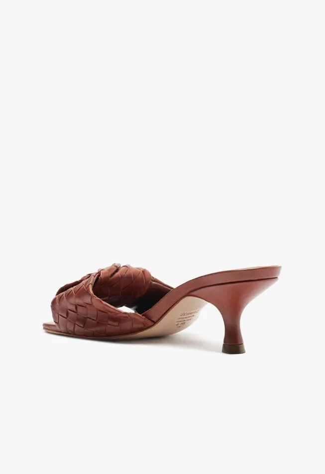 Kareena Knot Mule Sandal Brown Women Schutz Shoes Mules