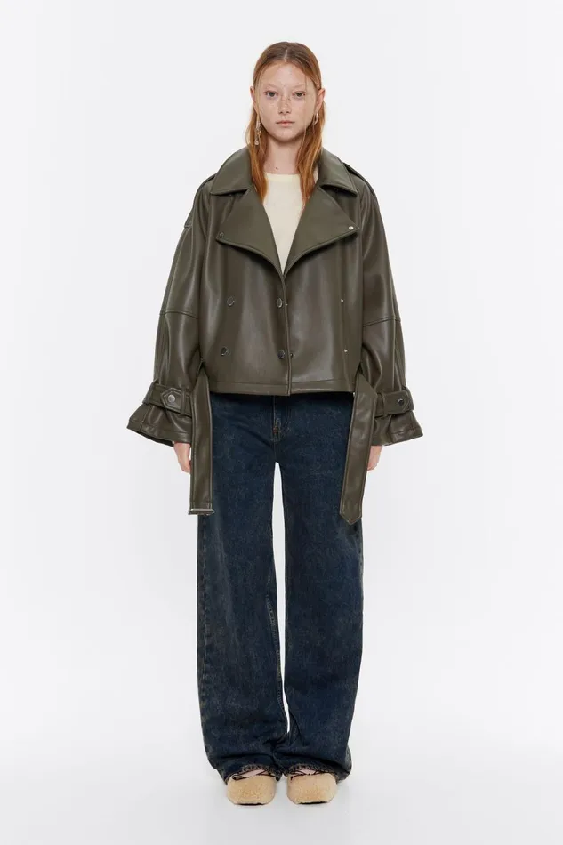 Khaki Doublebreasted Jacket Light Khaki Women Bimba Y Lola Jackets And Blazers Khaki Doublebreasted Jacket Light Khaki Women Bimba Y Lola Jackets And Blazers