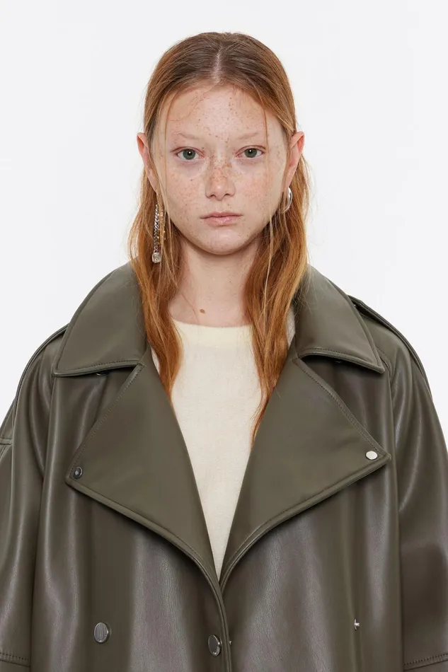 Khaki Doublebreasted Jacket Light Khaki Women Bimba Y Lola Jackets And Blazers Khaki Doublebreasted Jacket Light Khaki Women Bimba Y Lola Jackets And Blazers
