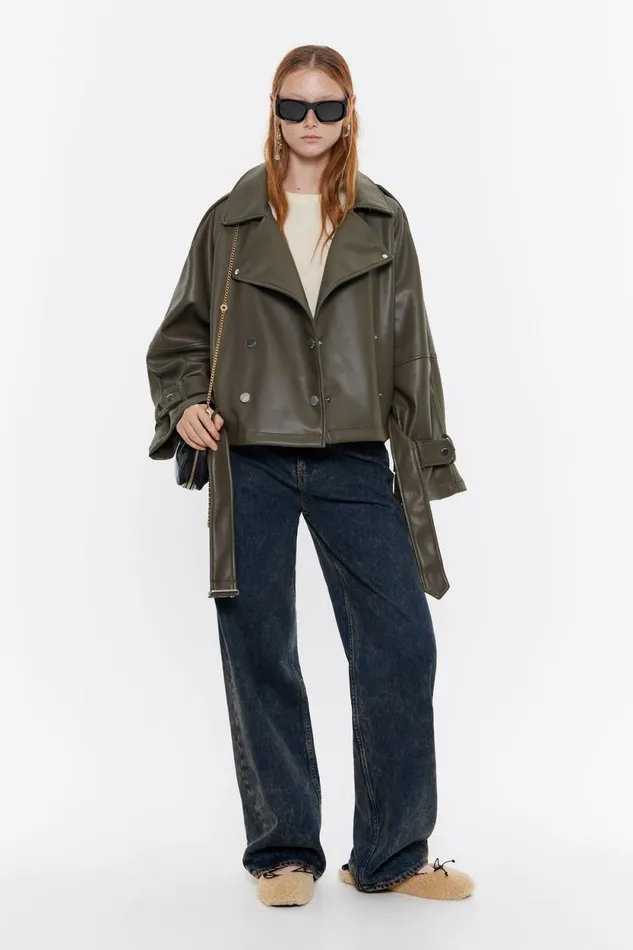 Khaki Doublebreasted Jacket Light Khaki Women Bimba Y Lola Jackets And Blazers Khaki Doublebreasted Jacket Light Khaki Women Bimba Y Lola Jackets And Blazers