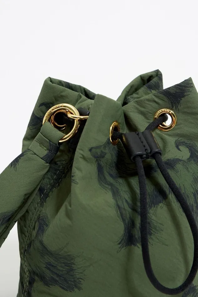 Khaki Pencil Greyhound Print Nylon Bucket Bag Galgo Lapiz Green Women Bimba Y Lola Vanity Pouches Khaki Pencil Greyhound Print Nylon Bucket Bag Galgo Lapiz Green Women Bimba Y Lola Vanity Pouches
